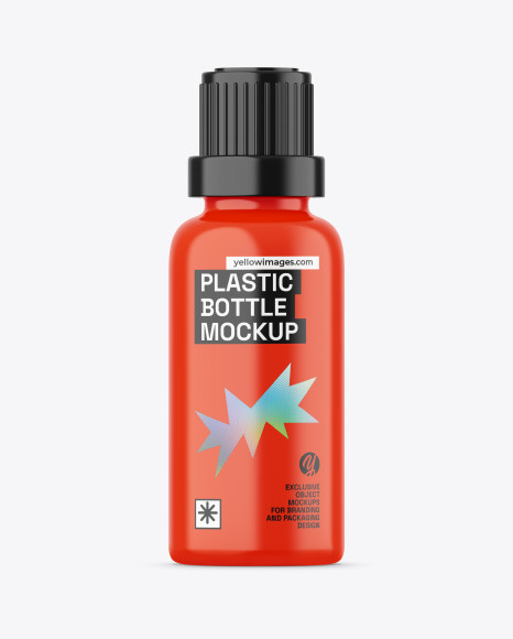 Glossy Cosmetic Bottle Mockup