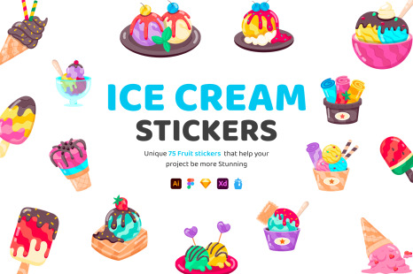 Ice Cream Stickers