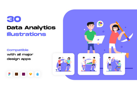 30 Data Analytics Illustrations