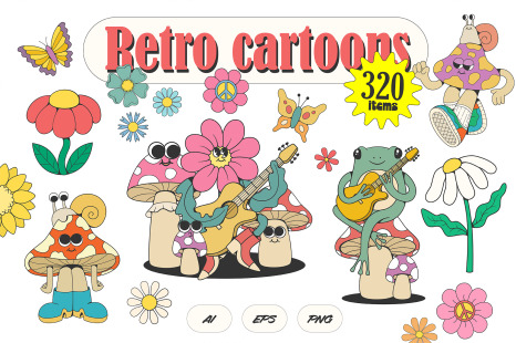 Retro Cartoons Bundle
