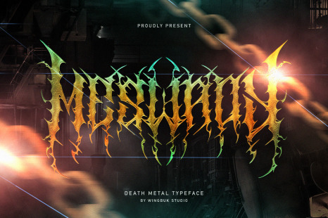 Meswady | Metal Font