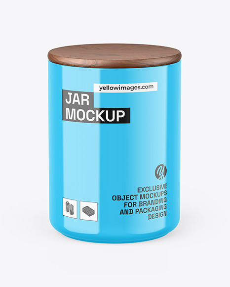 Glossy Jar Mockup