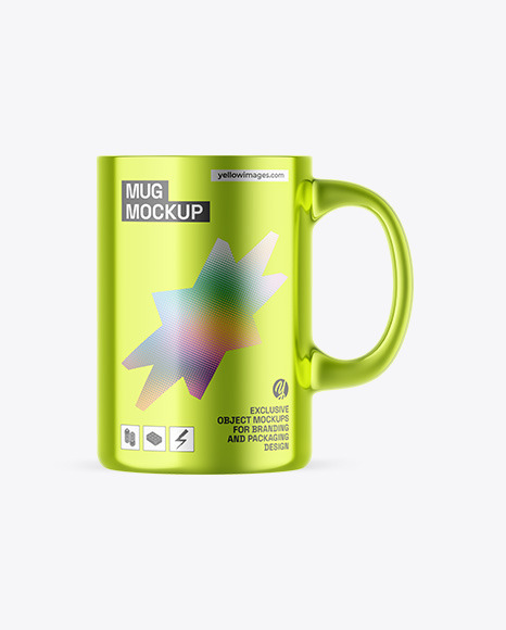 Metallic Mug Mockup
