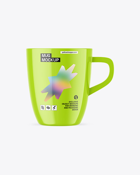 Glossy Mug Mockup