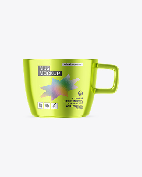 Metallic Mug Mockup
