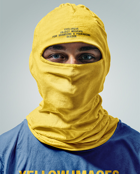 Man in Balaclava Mockup