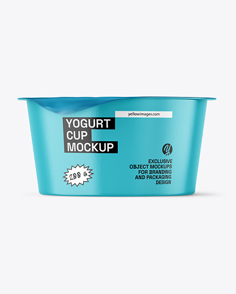 Paper Yogurt Cup Mockup