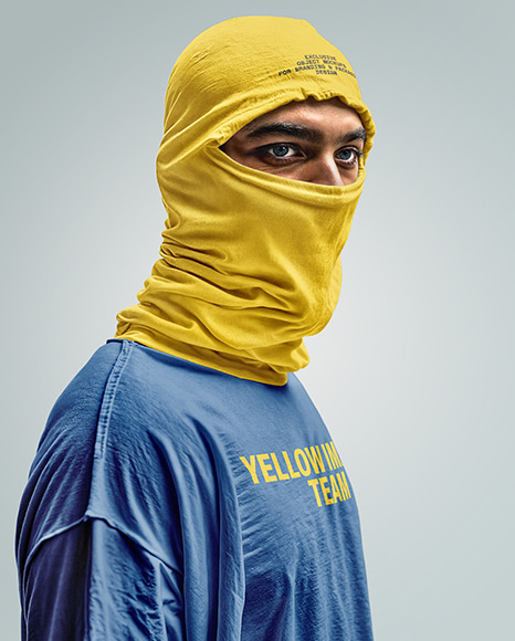 Man in Balaclava Mockup