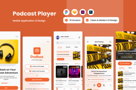Podbox - Podcast Player Mobile App