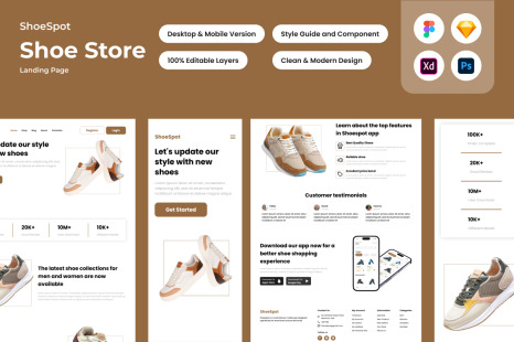 ShoeSpot - Shoe Store Landing Page V1