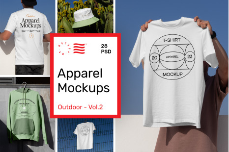 Apparel Mockups - Outdoor Scenes vol.2