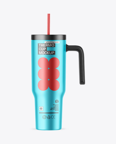 Matte Metallic Tumbler Cup Mockup