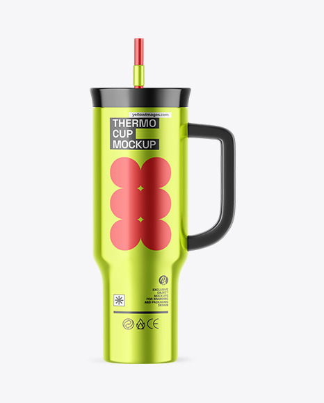 Metallic Tumbler Cup Mockup