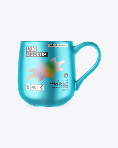 Matte Metallic Mug Mockup