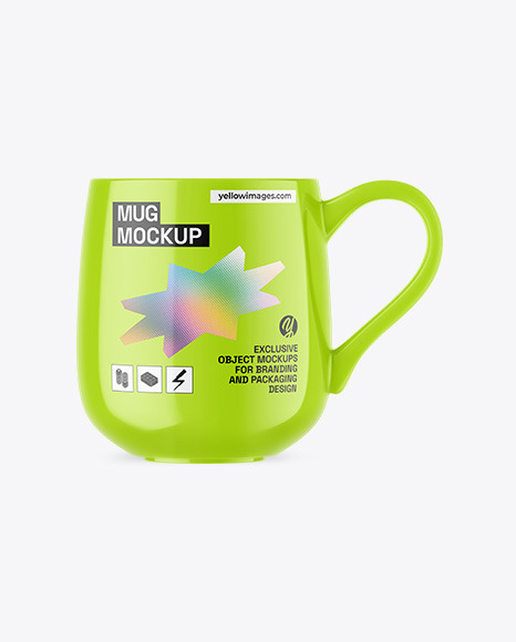Glossy Mug Mockup