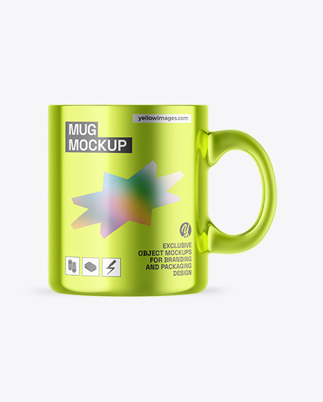 Metallic Mug Mockup