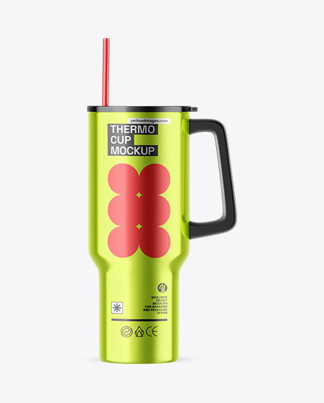 Metallic Tumbler Cup Mockup