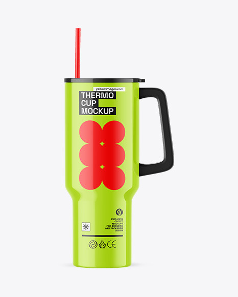 Glossy Tumbler Cup Mockup