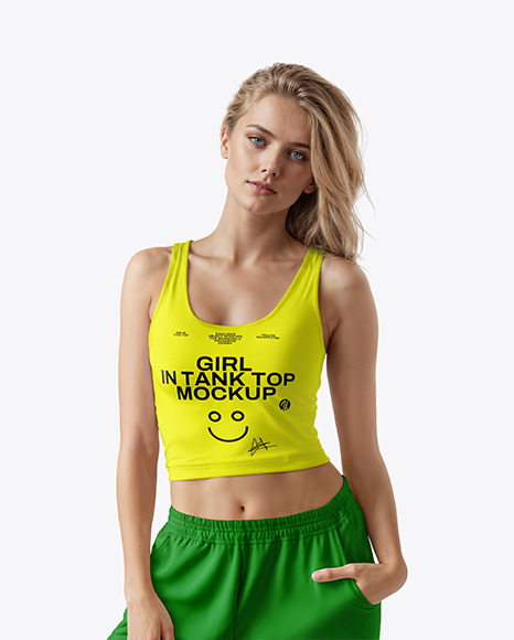 Woman in a Tank Top Mockup