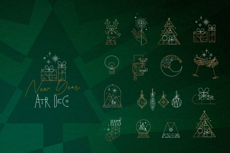 New Year Art Deco