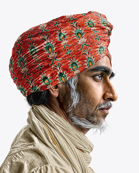 Man in Turban Mockup