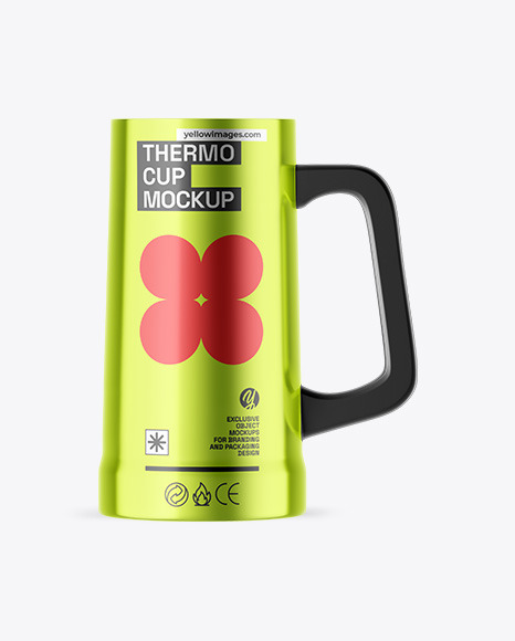 Metallic Tumbler Cup Mockup