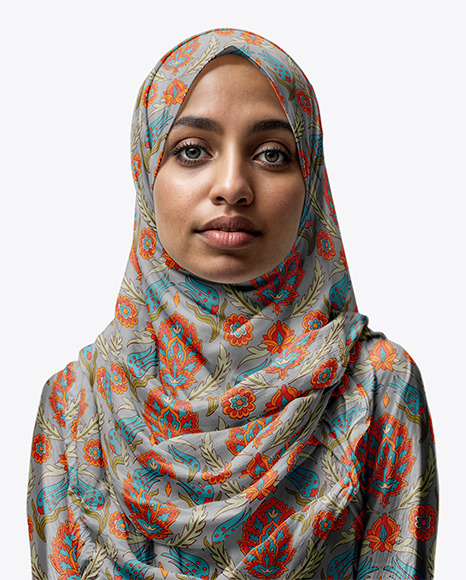 Woman in Hijab Mockup