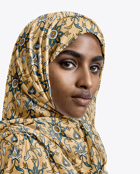 Woman in Hijab Mockup