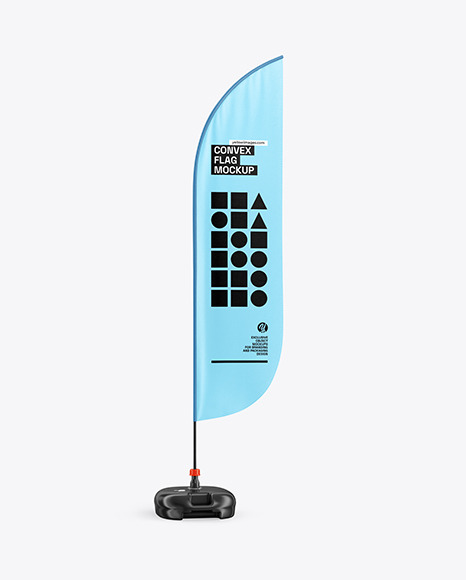 Convex Flag Mockup