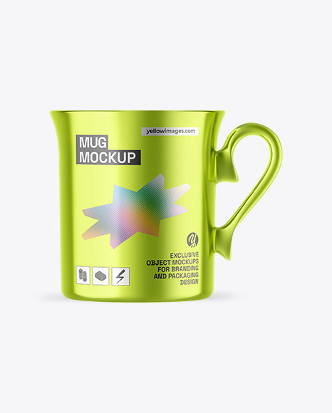Metallic Mug Mockup