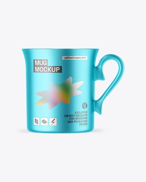 Matte Metallic Mug Mockup