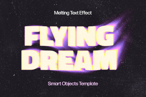 Blurry Flowing Text Effect