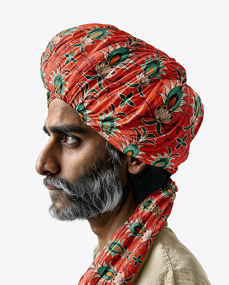 Man in Turban Mockup