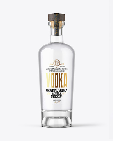 Vodka Bottle Mockup