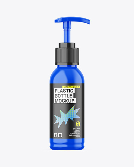 Glossy Pump Bottle Mockup