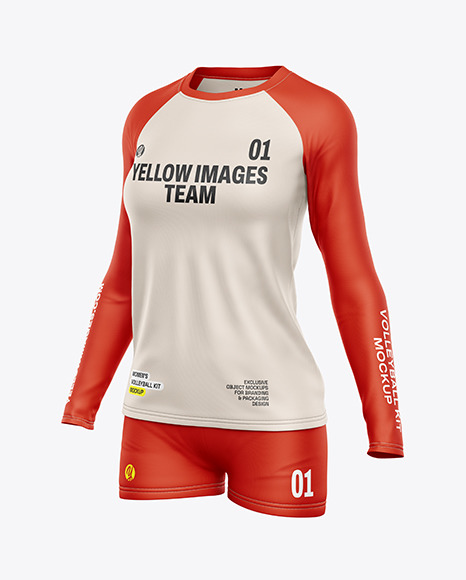 Women&#039;s Volleyball Kit Mockup