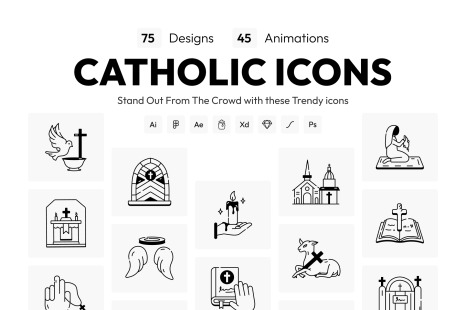 Animated Catholic Icons