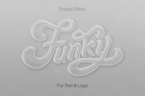 Minimalistic Plastic Text &amp; Logo Effect