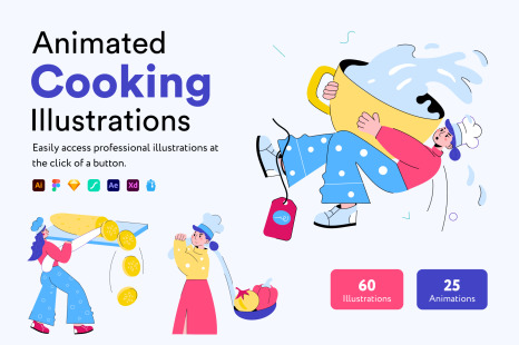 Cooking Mini Illustrations