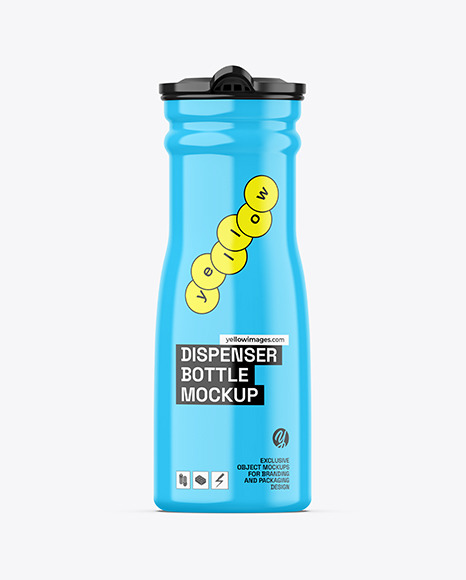 Glossy Oil Dispenser Bottle Mockup