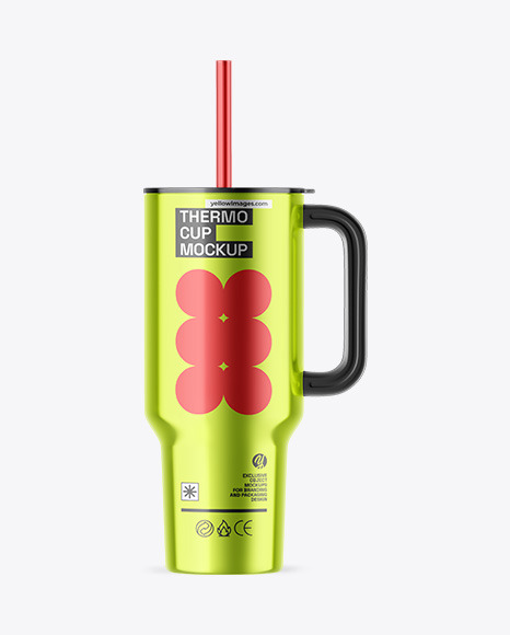 Metallic Tumbler Cup Mockup