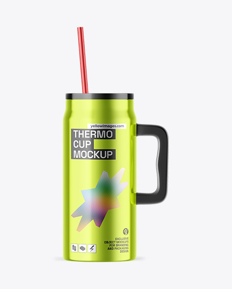 Metallic Tumbler Cup Mockup