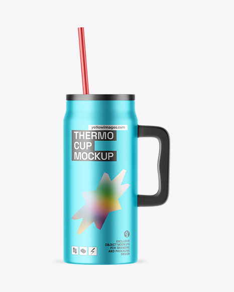 Matte Metallic Tumbler Cup Mockup