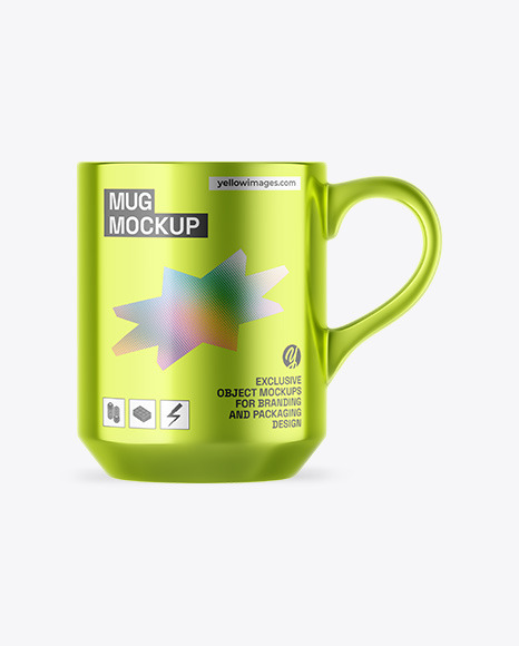 Metallic Mug Mockup