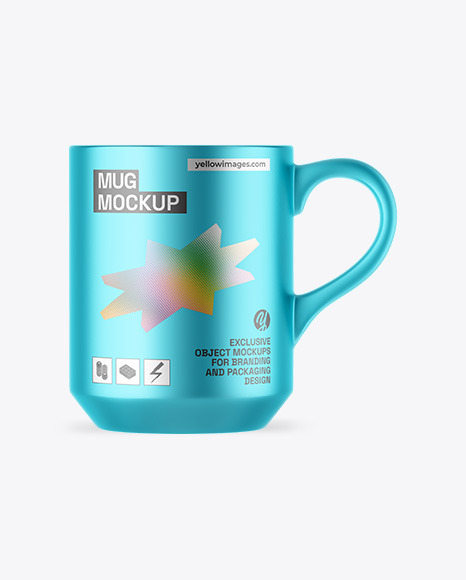 Matte Metallic Mug Mockup