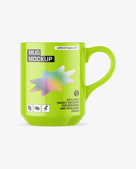 Glossy Mug Mockup