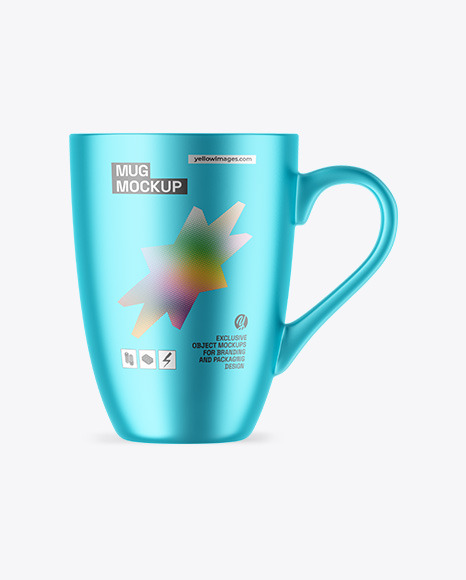 Matte Metallic Mug Mockup