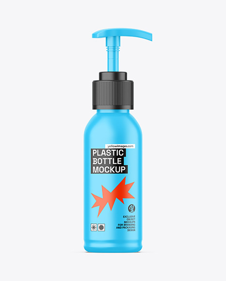 Matte Pump Bottle Mockup
