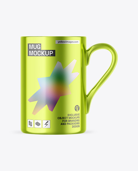 Metallic Mug Mockup