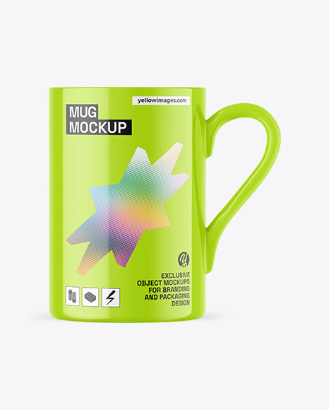 Glossy Mug Mockup